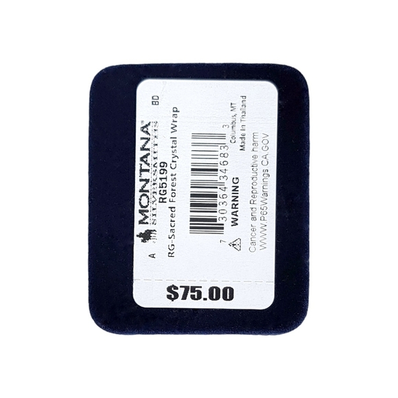 Montana Silversmiths Sacred Forest Sterling Silver CZ Crystal Wrap Ring One Size - Picture 5 of 11